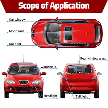 Amazon.com: ZXMOTO 13Ft Headlight Sealant Retrofit Refit